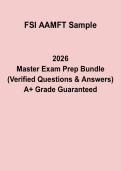 FSI AAMFT Sample Exam Questions PDF &vert; Marriage & Family Therapy Practice & Study Guide