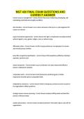 MGT 420 FINAL EXAM QUESTIONS AND CORRECT ANSWER