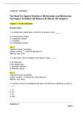 Test Bank for Applied Statistics II&colon; Multivariable and Multivariate Techniques by Rebecca M&period; Warner&comma; 3rd Edition&period;