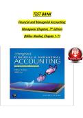 TEST BANK Financial and Managerial Accounting&colon; Managerial Chapters&comma; 7 th Edition &lpar;Miller-Nobles&rpar; Chapter 1-11