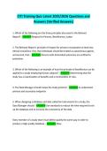 CITI Training Quiz Latest 2025&sol;2026 Questions and  Answers &lpar;Verified Answers&rpar;