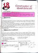 Construction of quadrilaterals