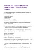 NJ Health and Accident QUESTIONS & ANSWERS 2026 &vert; A&plus; GRADED 100&percnt; VERIFIED