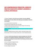 VATI COMPREHENSIVE PREDICTOR&colon; COMPLETE PRACTICE EXAM WITH CORRECT ANSWERS & CLINICAL RATIONALES