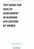 Test Bank&colon; Health Assessment in Nursing &lpar;6th Edition&rpar; &ndash; Janet R&period; Weber & Jane H&period; Kelley