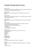 Tenable SC Specialist Course REVISED AND UPDATED FOR 2026&sol;2027 ACTUAL EXAM COMPLETE QUESTIONS AND CORRECT DETAILED ANSWERS &lpar;VERIFIED ANSWERS&rpar; &vert;ALREADY GRADED A&plus;&vert;&vert;BRAND NEW&excl;&excl;
