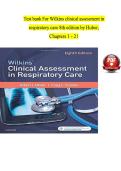 Test Bank&colon; Wilkins' Clinical Assessment in Respiratory Care &lpar;8th Edition&rpar; &ndash; Albert J&period; Heuer & Craig L&period; Scanlan