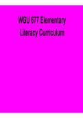 WGU D677 &ndash; Elementary Literacy Curriculum Study Guide &ndash; Practice Questions & Verified Answers PDF &lpar;Latest Update 2026&rpar;