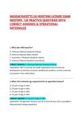 MASSACHUSETTS 2A HOISTING LICENSE EXAM MASTERY&colon; 120 PRACTICE QUESTIONS WITH CORRECT ANSWERS & OPERATIONAL RATIONALES