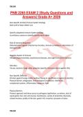 PNB 2265 EXAM 2 &vert;Study Questions and Answers&vert; Grade A&plus; 2026