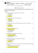 HMDC 121 - Anatomy - Class test 1 - SU 1 & 2 Comprehensive Study Guide &plus; Exam Questions & Solutions Graded A&plus; 
