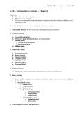LAB 1 Introduction to Anatomy - Chapter 1 Comprehensive Study Guide &plus; Exam Questions & Solutions Graded A&plus;