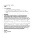 Master Anatomical Terms Planes&comma; Directions&comma; and Regions Comprehensive Study Guide &plus; Exam Questions & Solutions Graded A&plus;
