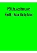 PSI Life&comma; Accident&comma; and Health &ndash; Exam Study Guide PDF &lpar;2026&ndash;2027&rpar;