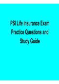 PSI Life Insurance Exam &ndash; Practice Questions and Study Guide PDF &lpar;2026&ndash;2027&rpar;