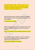 NM BROKER BASICS UNIT 1 LICENSE LAW NEWEST  ACTUAL UPDATED EXAM WITH COMPLETE QUESTIONS  AND CORRECT ANSWERS&sol;&sol; VERIFIED&sol;&sol;GRADED  A&plus;&equals;&sol;&sol;