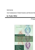 Test Bank - for Tietz Fundamentals of Clinical Chemistry and Molecular Diagnostics&comma; 9th Edition&comma; by Nader Rifai&comma; Chapter 1-49 &vert;All Chapters