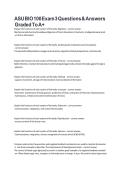 ASU BIO 181 Exam 1 Questions with Correct Answers 2026 &vert; Complete Biology Study Pack