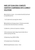 NURS 3527 EXAM 2026 COMPLETE QUESTION COMPENDIUM WITH CORRECT SOLUTIONS