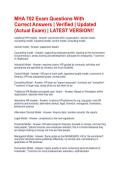 MHA 702 Exam Questions With Correct Answers &vert; Verified &vert; Updated &lpar;Actual Exam&rpar; &vert; LATEST VERSION&excl;&excl;