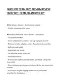 NURS 3527 EXAM 2026 PREMIUM REVIEW PACK WITH DETAILED ANSWER KEY
