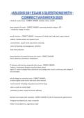 ASU BIO 201 Exam 3 &ndash; Questions with Correct Answers 2026 &vert; Complete Study Pack