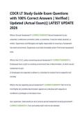 CDCR LT Study Guide Exam Questions  with 100&percnt; Correct Answers &vert; Verified &vert;  Updated &lpar;Actual Exam&rpar;&vert;&vert; LATEST UPDATE  2026 