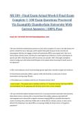 NR 509 - Final Exam Actual Week 8 Final Exam Complete 1-100 Exam Questions Proctored Via Examplify Chamberlain University With Correct Answers &vert; 100&percnt; Pass