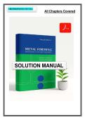 Metal Forming Mechanics and Metallurgy &lpar;4th Ed&period;&rpar; &ndash; Study Solutions &plus; Worked Problems