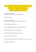 VSA LICENSE FINAL EXAM QUESTIONS AND  CORRECT ANSWERS &lpar;GRADE A&plus;&rpar;  LATEST UPDATED 2026&sol;2027 
