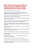 MHA 702 Exam 6 Questions With All Correct Answers Verified Answers 2025 Marking Scheme New Update