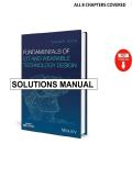 Solution Manual Fundamentals of IoT and Wearable Technology Design 1st Edition by Haider Raad
