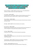 VSA 10 HISTORY FINAL EXAM STUDY 2026  QUESTIONS AND CORRECT ANSWERS  &lpar;GRADE A&plus;&rpar; LATEST UPDATED