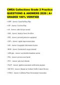 CWEA Collections Grade 2 Practice QUESTIONS & ANSWERS 2026 &vert; A&plus; GRADED 100&percnt; VERIFIED