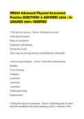 NR509 Advanced Physical Assessment Practice QUESTIONS & ANSWERS 2026 &vert; A&plus; GRADED 100&percnt; VERIFIED