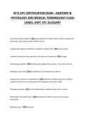 SET1&colon;CPC CERTIFICATION EXAM - ANATOMY &  PHYSIOLOGY AND MEDICAL TERMINOLOGY FLASH  CARDS&comma; AAPC CPC GLOSSARY 