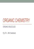 Grade 12 physical sciences &lpar;chemistry&rpar;- Organic molecules master notes
