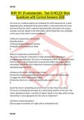NUR 101 &lpar;Fundamentals - Test 5&rpar; NCLEX Style Questions with Correct Answers 2026