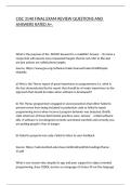 CISC 3140 FINAL EXAM REVIEW QUESTIONS AND ANSWERS RATED A&plus;&period;
