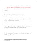 MRI Study Guide &vert; UPDATED Questions with 100&percnt; Correct Answers