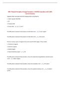 MRI- Physical Principles of Image Formation &vert; UPDATED Questions with 100&percnt; Correct Answers