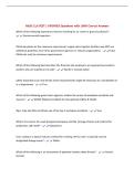 MSSC CLA TEST &vert; UPDATED Questions with 100&percnt; Correct Answers