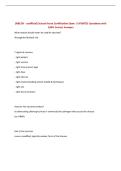 &lpar;NBCSN - unofficial&rpar; School Nurse Certification Exam &vert; UPDATED Questions with 100&percnt; Correct Answers