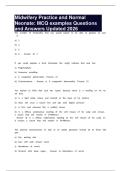 Midwifery Practice and Normal Neonate&colon; MCQ examples Questions and Answers Updated 2026