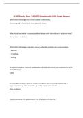 BUNDLE FOR NCHSE EXAMS &vert; ALL Questions UPDATED with 100&percnt; Correct Answers &vert; Complete and Accurate