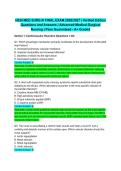 HESI MED SURG III FINAL EXAM 2026&sol;2027 &vert; Verified Edition Questions and Answers &vert; Advanced Medical-Surgical Nursing &vert; Pass Guaranteed - A&plus; Graded