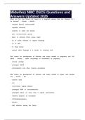 Midwifery NMC OSCE Questions and Answers Updated 2026