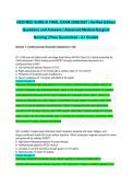 HESI MED SURG III FINAL EXAM 2026&sol;2027 &vert; Verified Edition Questions and Answers &vert; Advanced Medical-Surgical Nursing &vert; Pass Guaranteed - A&plus; Graded