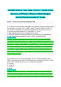 HESI MED SURG III FINAL EXAM STUDY BUNDLE 2026&sol;2027 &vert; Complete Package with Verified Questions and Answers &vert; Advanced Medical-Surgical Nursing &vert; Pass Guaranteed - A&plus; Graded