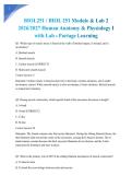  BIOL251 Human Anatomy & Physiology I Module & Lab 2 Exam 2026&sol;2027 Actual Exam - Complete Questions with Detailed Rationales &vert; 100&percnt; Verified Graded A&plus; Pass Guaranteed - A&plus; Graded